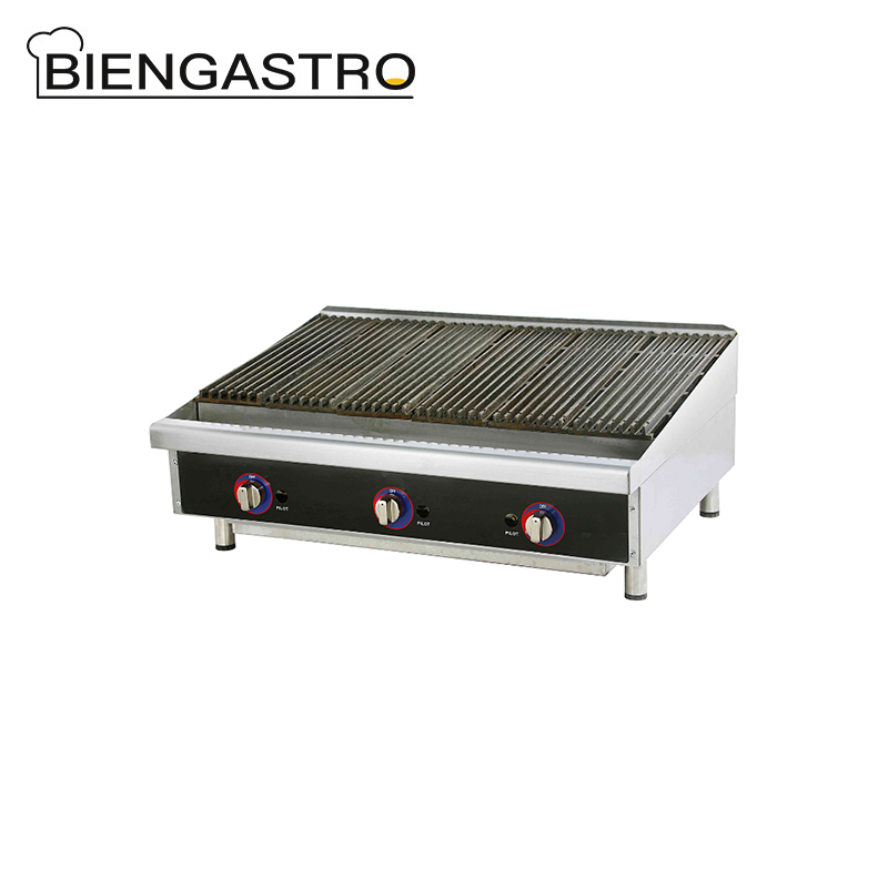 Commercial Gas Lava Rock Barbecue Grill