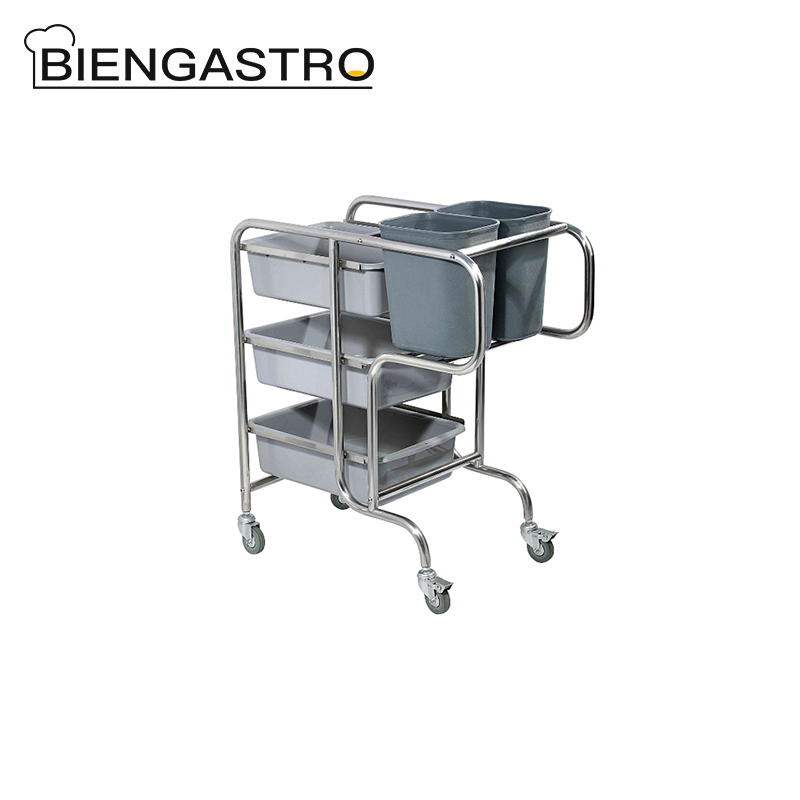 Stainless Steel Cutlery Trolley