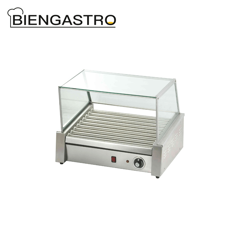 Hot dog roller machine