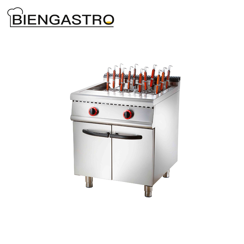 Gas Pasta Cooker Machine with Cabinet