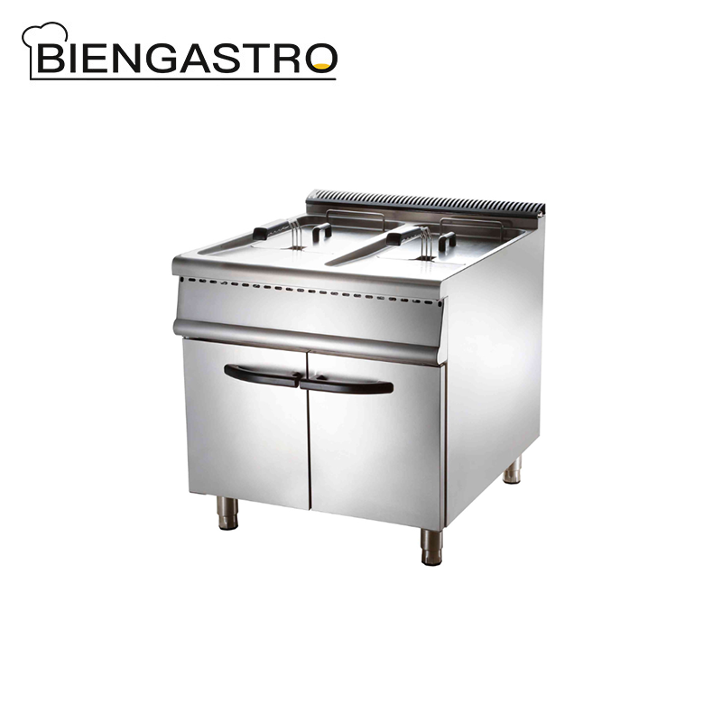Commercial Gas Fryer with Cabinet