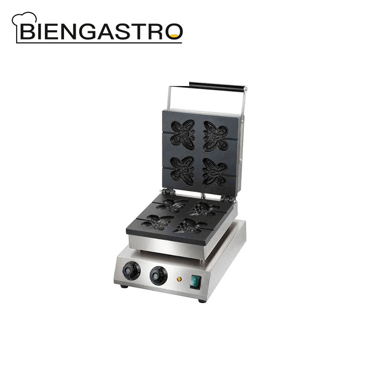 Waffle baker iron plates