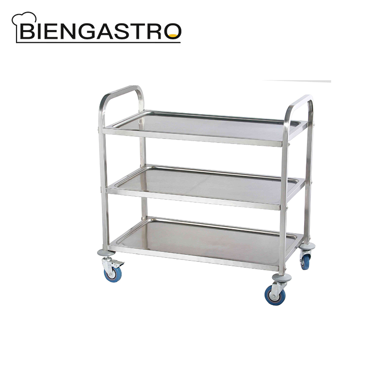 3 Layers Square-tube Dining Cart