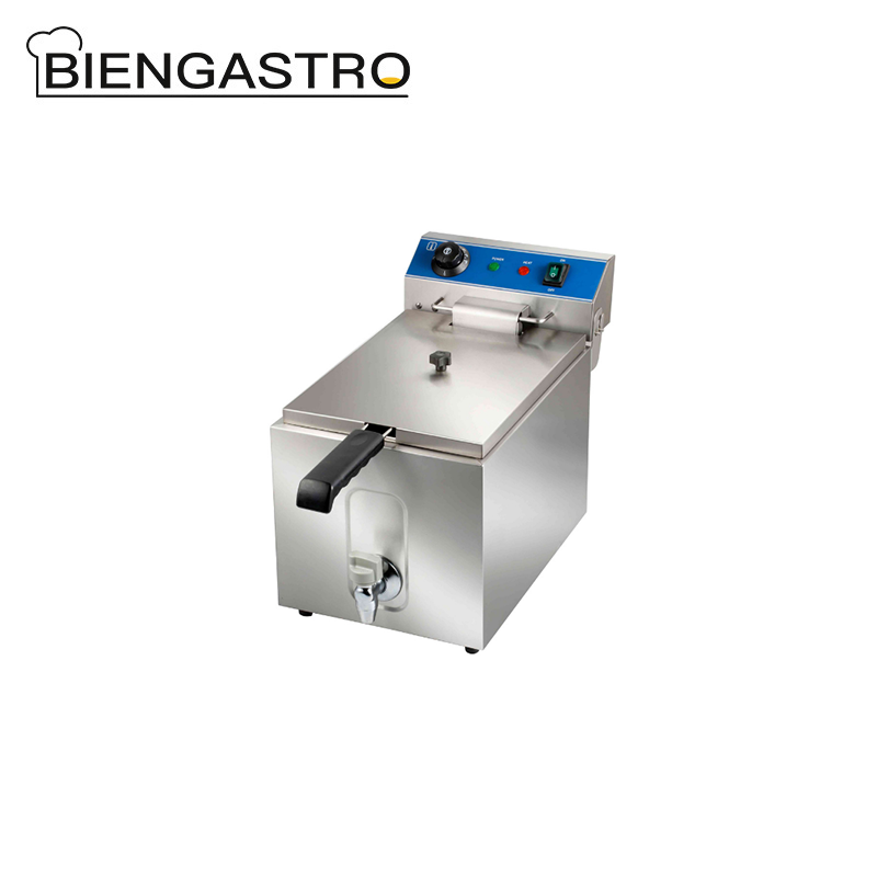 Single Tank Electric Fryer with Tap