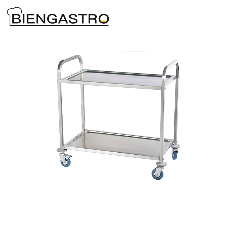 2 Layers Square-tube Dining Cart