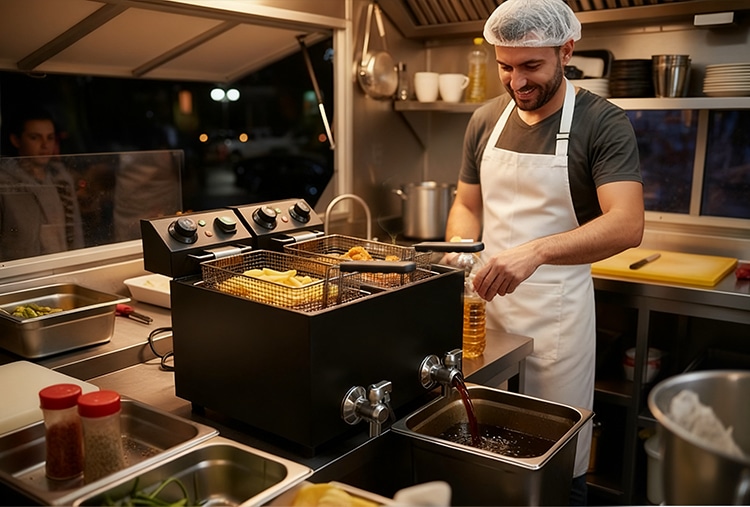 electric deep fryer, commercial deep fryer, potato deep fryer,