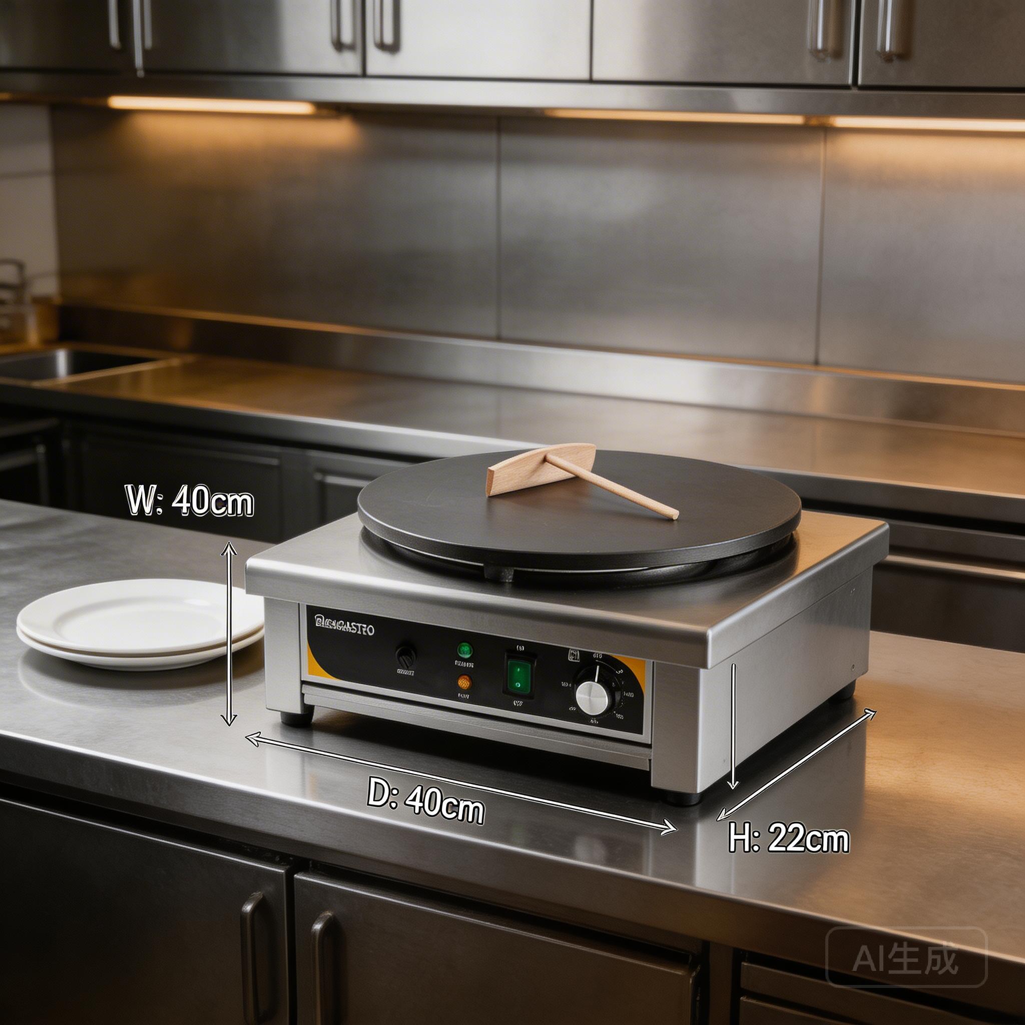 Commercial Crepe Machine Size Comparison for Kitchen Space