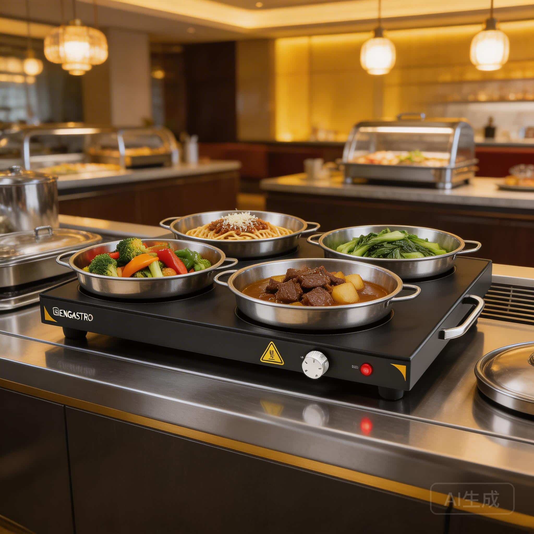 Biengastro Hot Plate in a Buffet Setup
