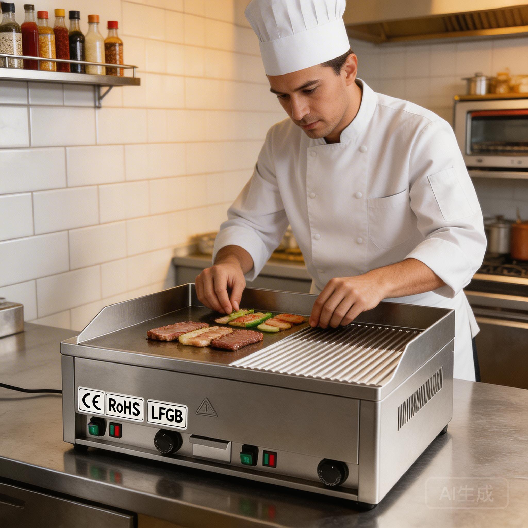 Biengastro Hot Plate in a Small Restaurant Kitchen