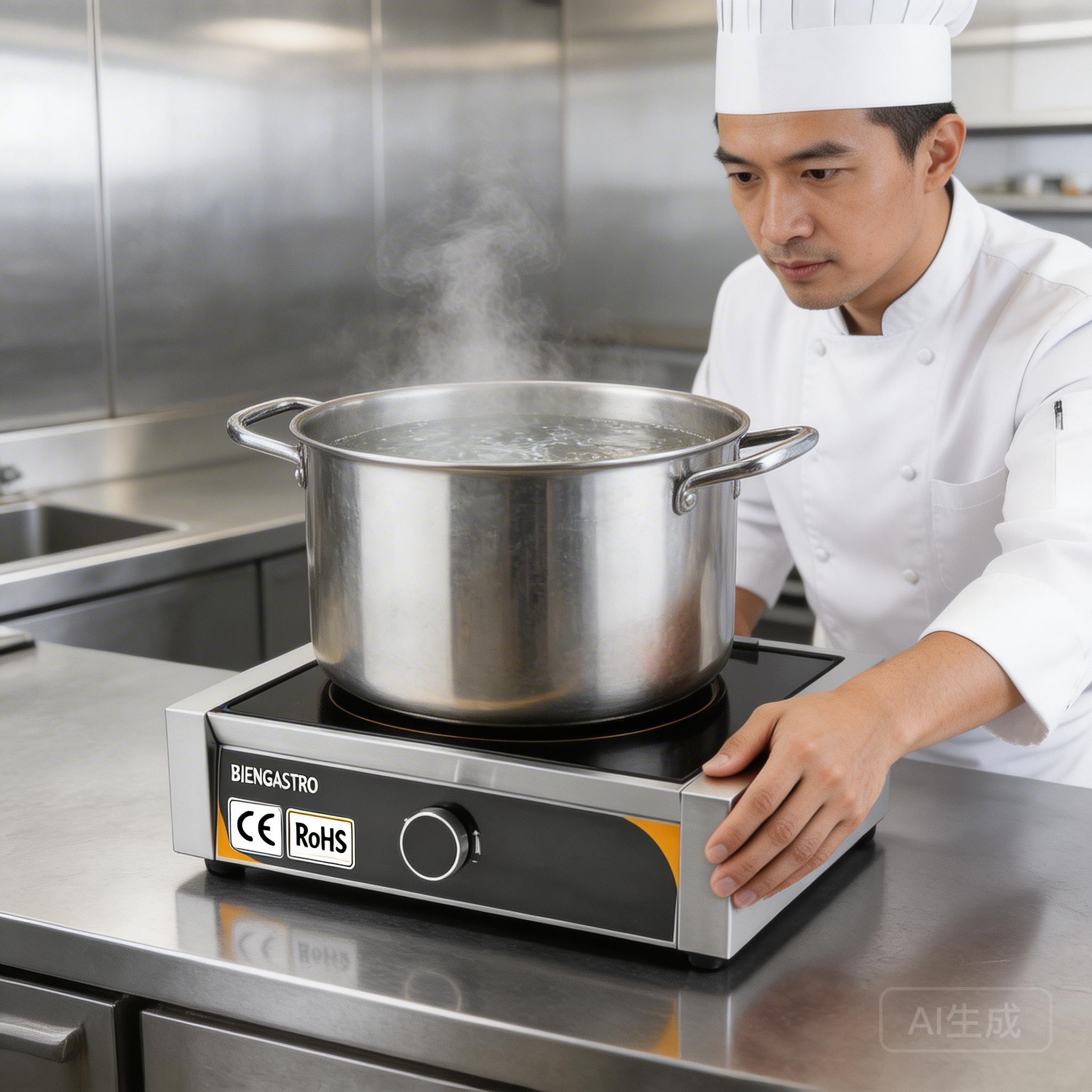 Biengastro commercial induction cooker models: single and double burner