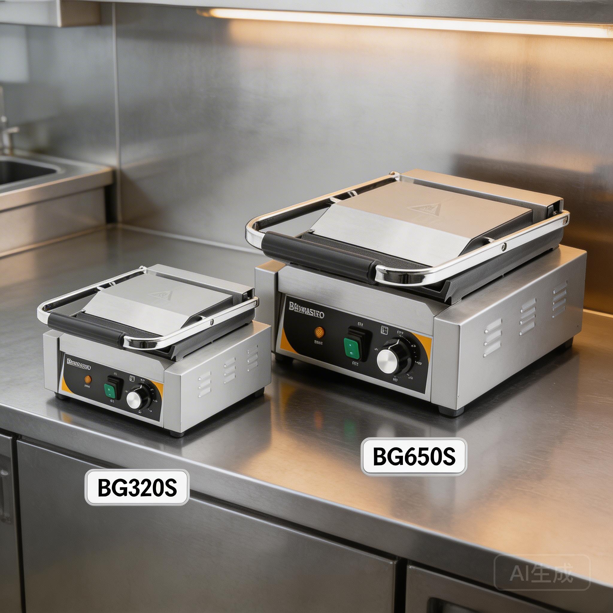 Biengastro commercial electric griddle models BG320S BG650S product lineup