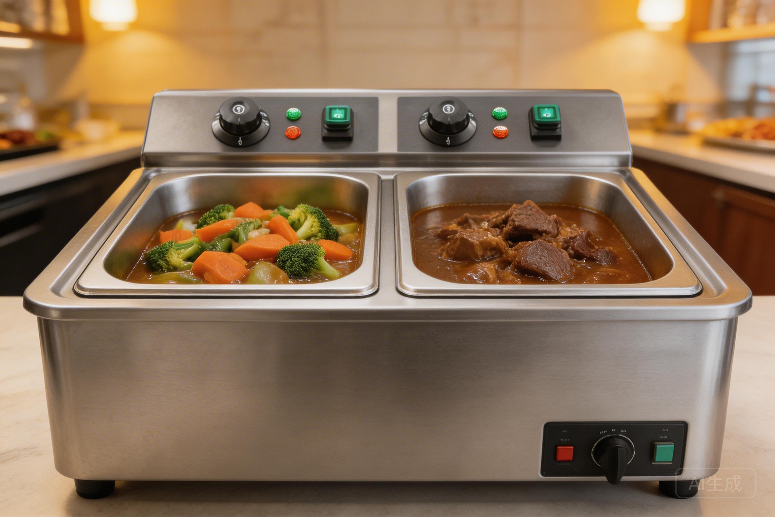 Commercial food warmer and Bain Marie for buffet and catering