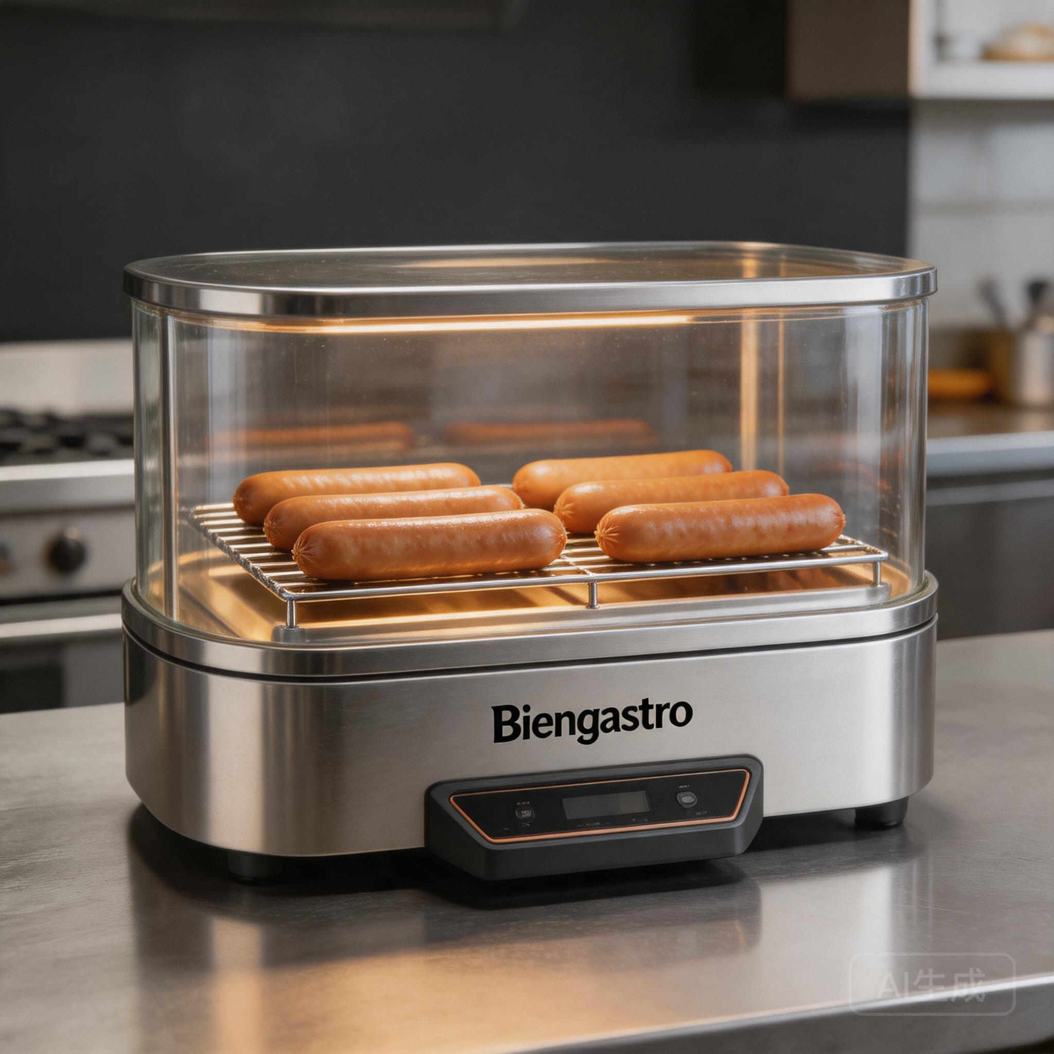 Commercial Cylinder Hot Dog Warmer Display - Biengastro