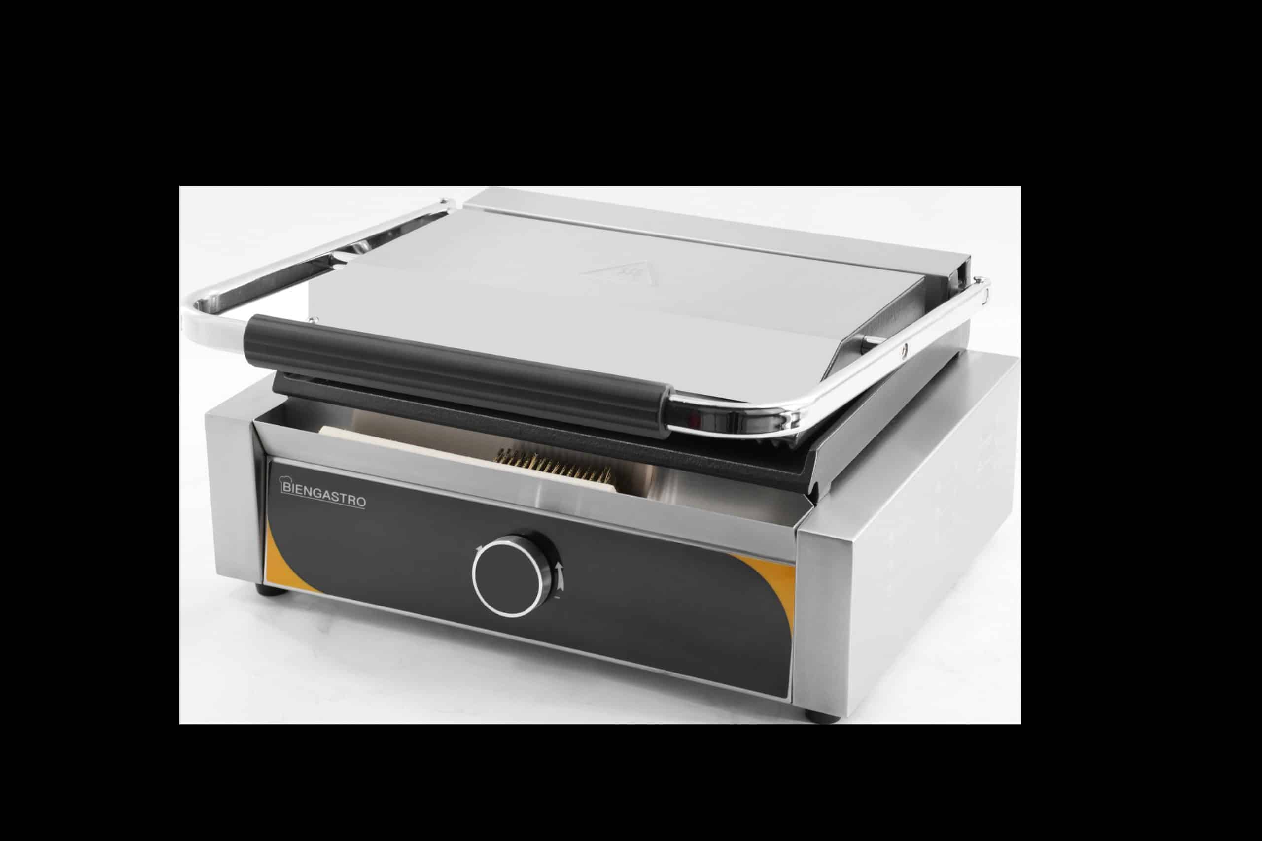 countertop gas contact grill smooth plate panini